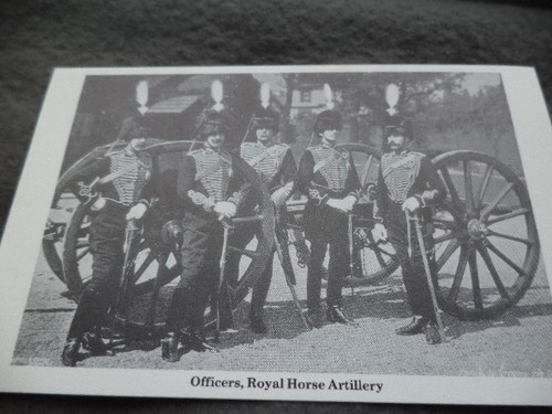 Photographic postcard officers - postcard,