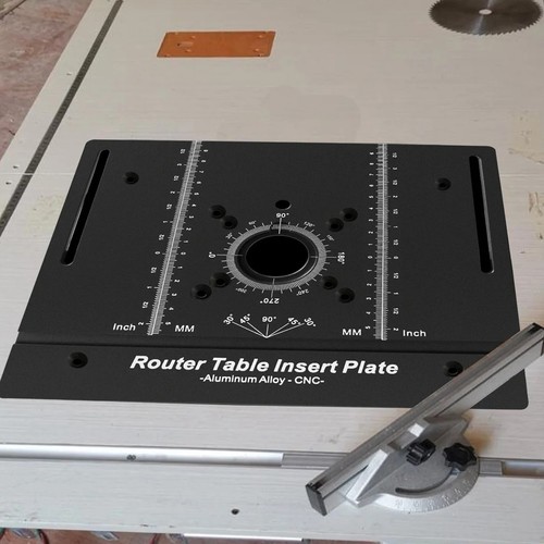 Aluminum router table insert - aluminum,