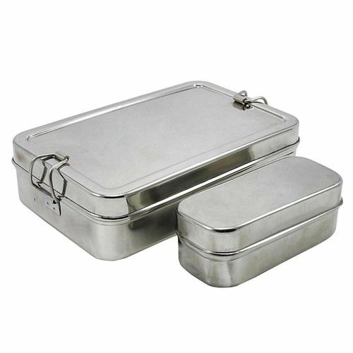 Handmade stainless steel lunch - stainless,