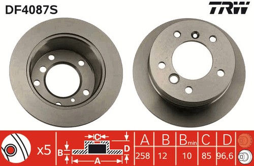 New brake disc for - new, vw