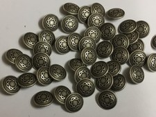 50 Antiqued Silver Patterned