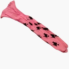 Childs Pink Witch Print Tights