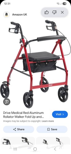 Walker rollator mobility aid - rollator,