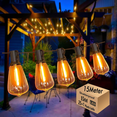 15m festoon lights outdoor - 15m,