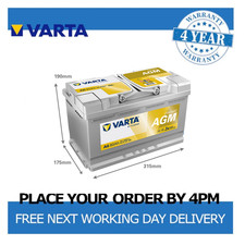 Varta A6 AGM Car Battery 12V