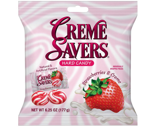 Creme savers strawberries and - strawberries,