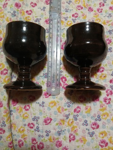 Edmondsham pottery goblets - edmondsham,