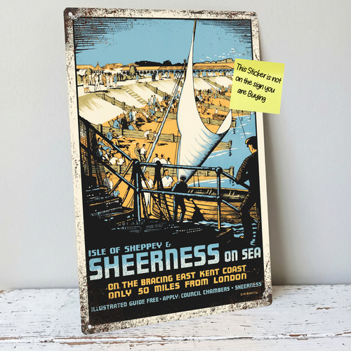Sheerness metal tin sign - metal,