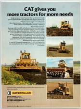Caterpillar Tractors D4E SA D5B D6D D7G D8L Vintage Advert