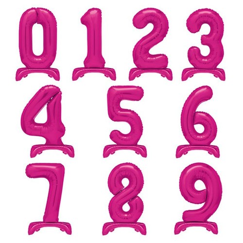 Pink standing balloon - pink, air