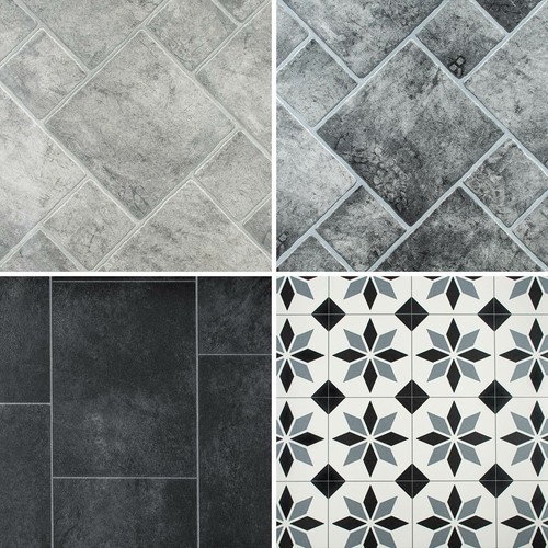 Vinyl flooring lino stone - lino, tile
