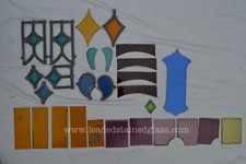 Job lot. 28 spares for leaded light stained glass windows. S1151