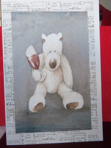 Wellington bear birthday card - bear,