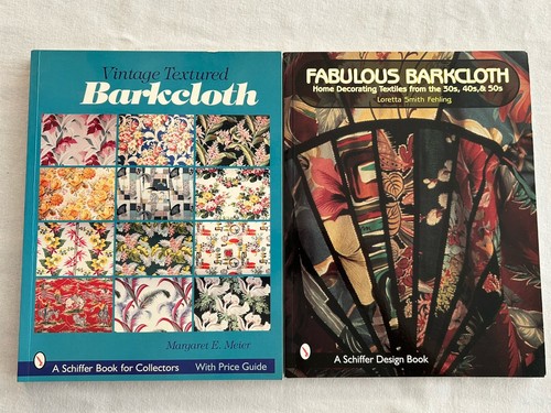 Barkcloth book lot - book, (textured