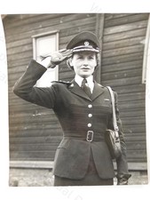 Colonel Lady Barnett Saluting
