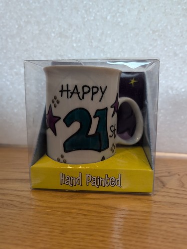 Birthday cup hand painted mug - birthday,
