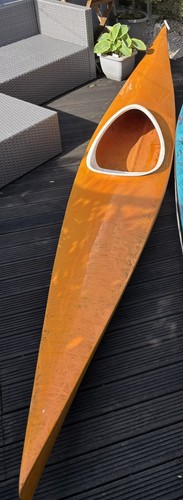 Single seat kayak with - single, paddle