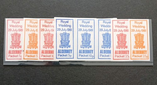 Alderney local packet stamps - packet,