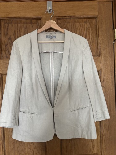 Linen jacket size 16 - m&s,