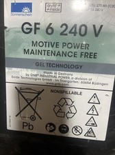 New Sonnenschein Gel Battery Dryfit Traction Block Gf 6 240 V Maintenance-Free