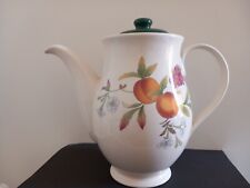   Vintage Large Cloverleaf Peaches and Cream Coffee Pot 23 cms high
