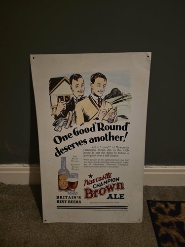 Vintage tin newcastle champion - tin,