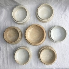 7 original Prattware pot lid