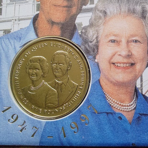 1997 isle man qeii - of, golden