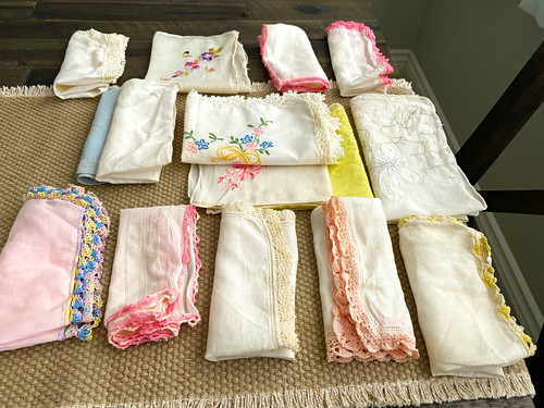 Vintage lot handkerchiefs - vintage,
