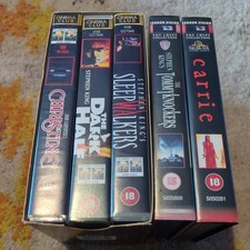 Vintage VHS Horror movie bundle Stephen King collectors edition 
