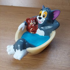 Vintage 1990 Tom & Jerry Floating Soap Dish / Soap Holder, Turner Nent Co.