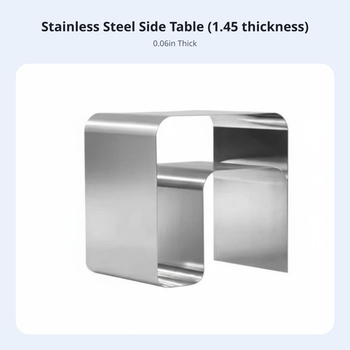 Shaped accent table - c-shaped,