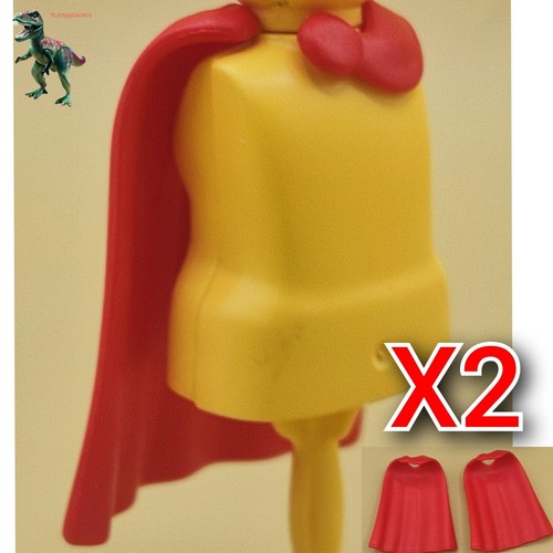Playmobil red cape - x2,