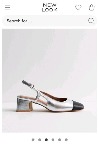 New look silver metallic - new,