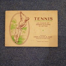 Tennis An Album Of Famous Players John Player & Sons complete Cigarette Cards