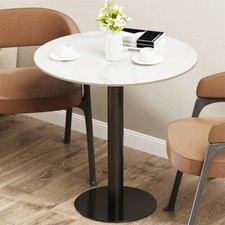 Pub Table Round Marble Top Bar