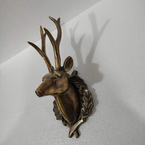 Metal wall mount deer head - wall,