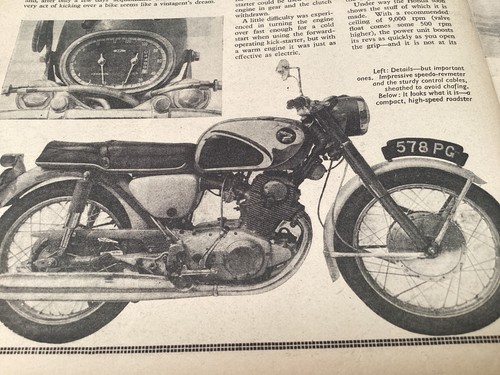 Honda cb72 road - test, era