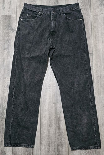 Wrangler black jeans w34 l31 - black,