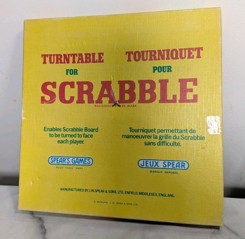 Vintage scrabble turntable - vintage,