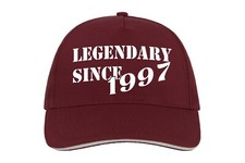 Legendary Since 1997 Birthday Baseball Hat Cap Gift Present 30th 40th Any Year