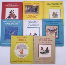 Collection of Vintage Alison Uttley Little Grey Rabbit Books x 8 Mid-Century