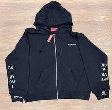 Supreme IDGAF Zip-up Hoodie Men’s Medium , Brand New with Tags ✅