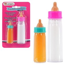 Magic Milk Bottle Set of 2 Born Dolls Baby Doll Feeding Kit Girls Toy BiBi Doll