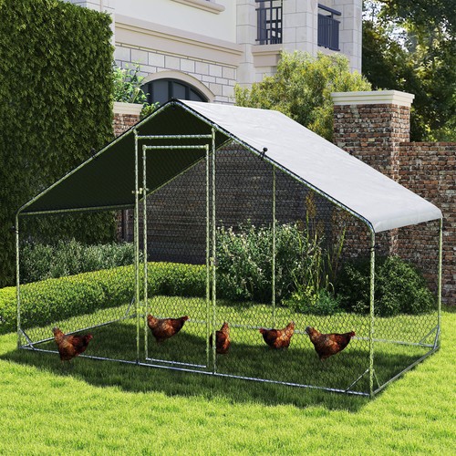 Large chicken coop galvanised - chicken, coop,