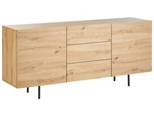 2 Door Sideboard Light Wood