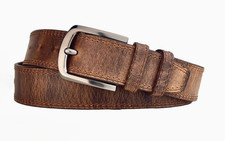 Leather Belt Mens Brown