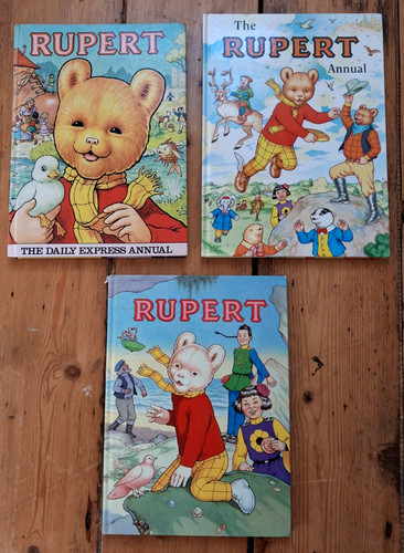 Rupert bear annuals - bear, x