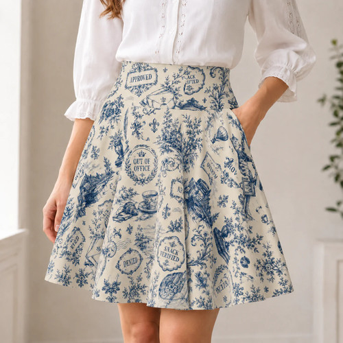 Vintage office toile skater - vintage,