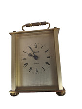 Ingersoll Quartz Carriage Clock Brass Roman Numerals